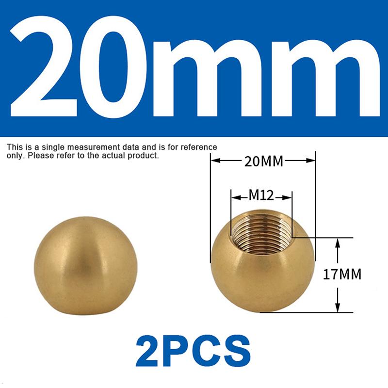 1/2/5/10Pcs Pure Brass Internal Thread Nut Lighting Accessories Decorative Cap M6/M8/M10/M12/M15/M16/M20