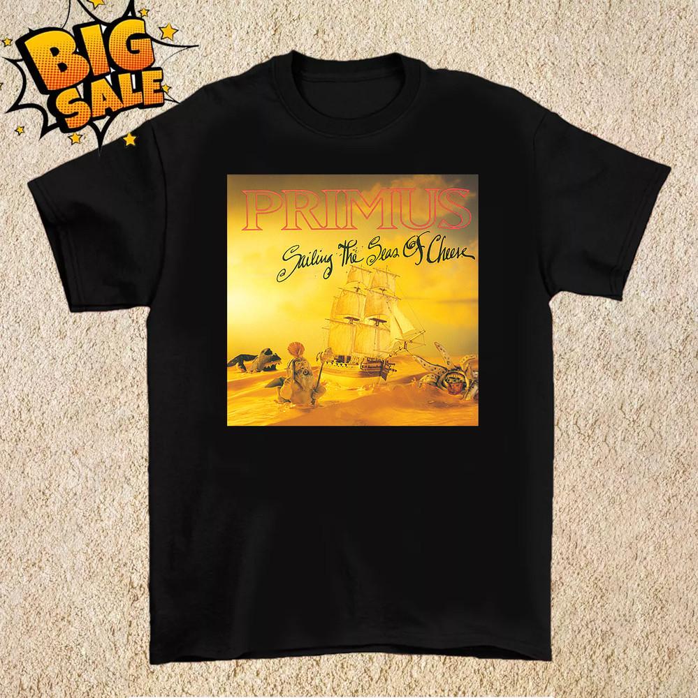

Primus Band Sailing The Seas Of Cheese Short Sleeve T Shirt Full Size S-5XL Unisex T-Shirt XXXL