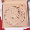 Set di Collana di Perle di Conchiglia Naturale di Mare Profondo da Donna: Gioielli Collana Clavicola in Tre Pezzi per la Festa della Mamma