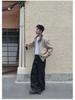 Korean Style Men's Contrast Lapel Leather Jacket - Autumn Short, Loose Fit with Padded Shoulders