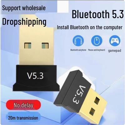 Bluetooth USB-Adapter 5.0/5.3/5.4 Kabelloser Empfänger & Sender für Laptops (Treiberfrei)