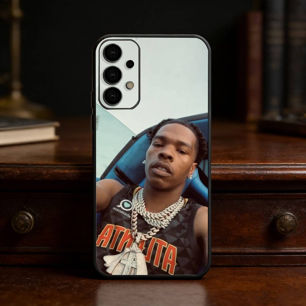 

L-Lil Baby Rapper Phone Case For Samsung S25,24,23,22,30,21,10,9,Ultra,Plus,Lite Soft Black Case Samsung S105G