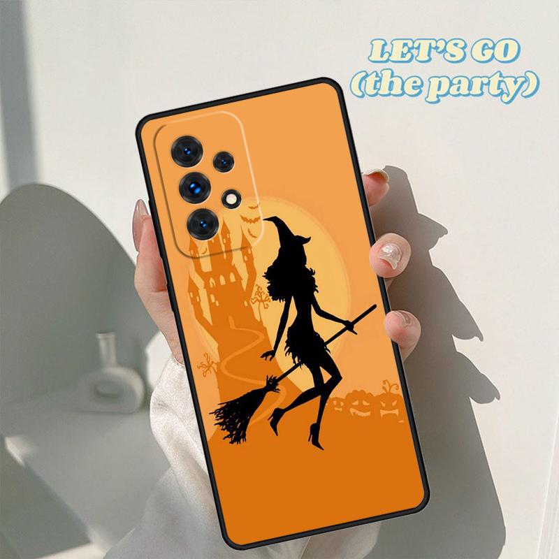 Halloween Moon Witch Horror phone case For Samsung Galaxy A42 A31 A40 A51 A71 A32 A80 A91 A52 A72 A20 A21S A50 A70 A11 A12 Cover