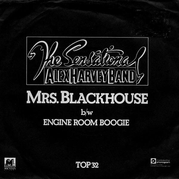 

7inch Record SENSATIONAL ALEX HARVEY BAND - Mrs. Blackhouse TOP32 Mountain 1977 UK Rock Used