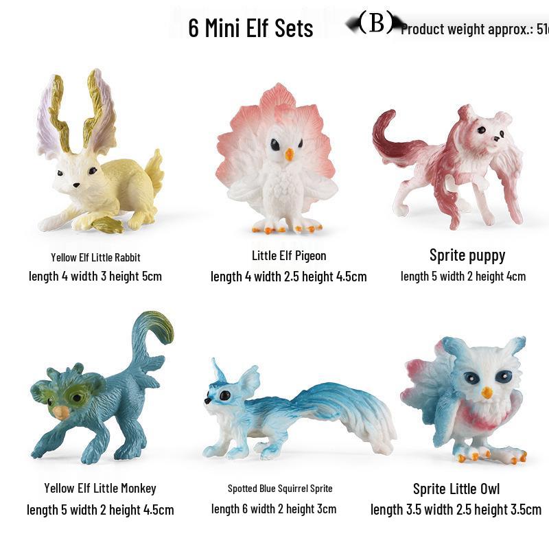 Children's Mini Simulation Pet Kitten Set: Yellow, Orange, and Tabby Cat Toy Ornaments