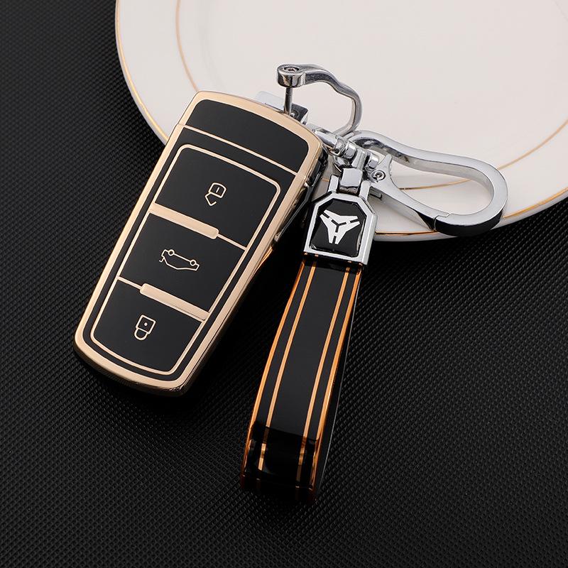 Pouzdro na klíč Volkswagen Magotan B7, CC, Passat Variant pro muže a ženy - Stylový obal s přezkou