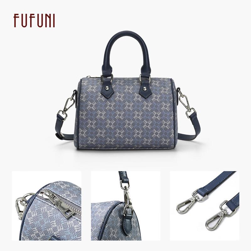 FUFUNI 2026 Monogram Boston Shoulder Bag