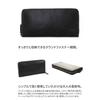 [Dakota Black Label] Long Wallet with Coin Purse, Round Zipper, Genuine Leather, Etica, Men's, Black, BL-620313-10 (10x19.5x2.5cm)