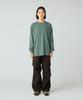 Snow Peak Garment Dyed Short Sleeve and Dark Size XL L/S T-Shirt TS-25AU012, T-Shirt, Men's Women's, Green,