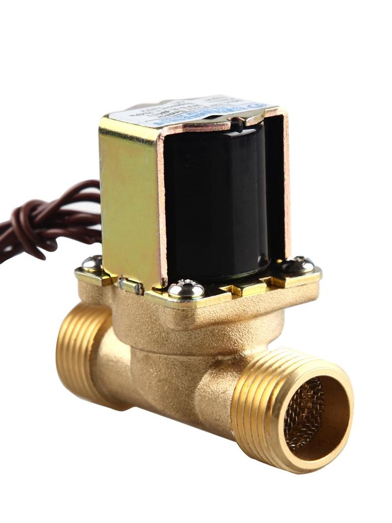 Hochtemperaturbeständiges Kupfer Edelstahl Magnetventil 12V/24V/220V für Wasser Ein- und Auslass