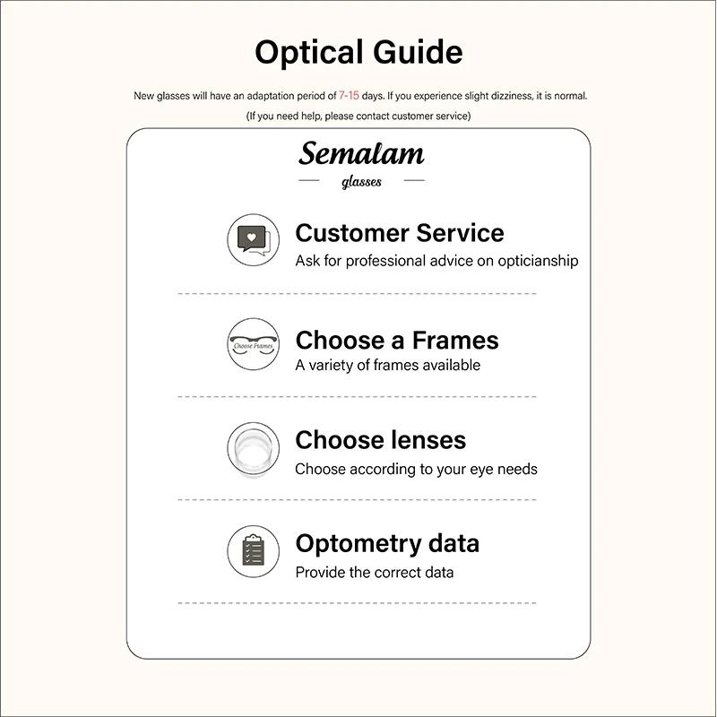 TR90 Lightweight Material Stylish Women's Cat Eye Blue Light Glasses with Custom Myopia Prescription Lens for Reading Glasses