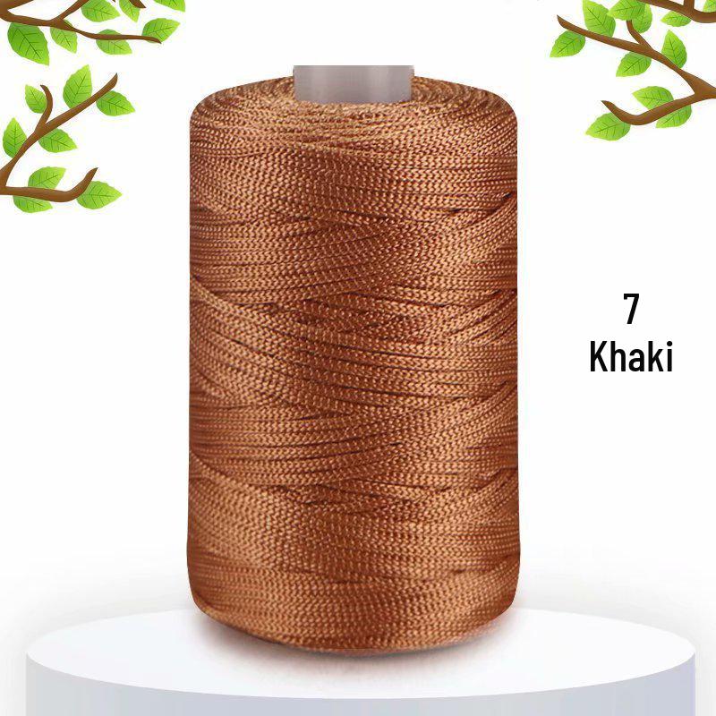 

Легкая трубчатая льняная пряжа для летних аксессуаров ручной вязки - Средне-тонкая для сумок, шляп и подушек своими руками