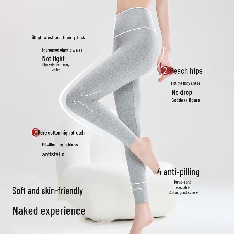 Women's High-Waist Cotton Thermal Leggings