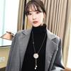 2021 Autumn And Winter Shell Flower Sweater Chain Women'S Fashion Simple Atmosphere Pearl Fringed Necklace