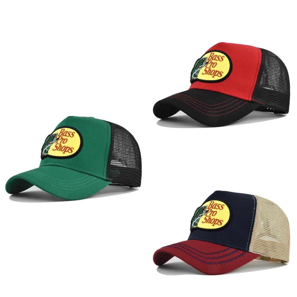 Cap Tongue Duck Vintage Style Bass Embroidered Animal Pattern Protection Sun