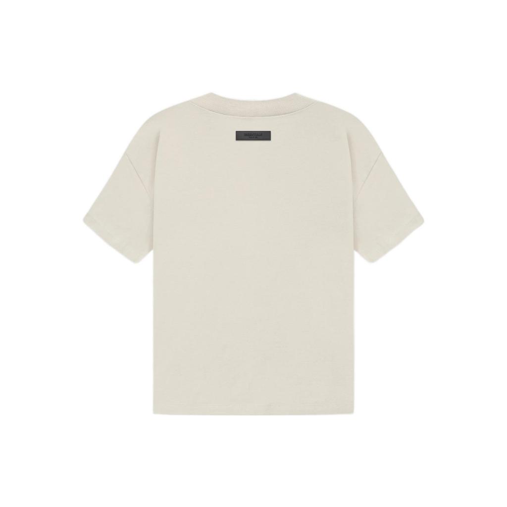 Fear Of God Essentials Ss22 Tee Wheat Logo Flocked Round Neck Pullover Short Sleeve Drop Shoulder T-Shirt Women Tops FOG-SS22-111