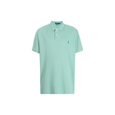 Polo SS23 Tricou Polo cu Mânecă Scurtă Culoare Uni Broderie Logo Bărbați topuri Albastru-verzui 710680784-220