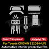 TPU Interior Protector Film for Toyota Crown 2023-2025 Anti-Scratch Transparent Sticker