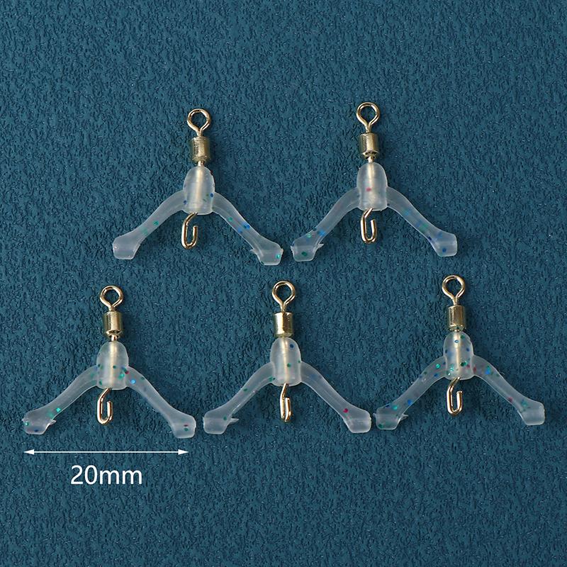 Essential Fishing Tackle Connector Pack, Y-Shaped Swivel Rings, Splitter Space Beans, Silica Gel Clamps, 50 Units