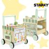 Ride-on pusher walker wooden educational table kitchen solid children