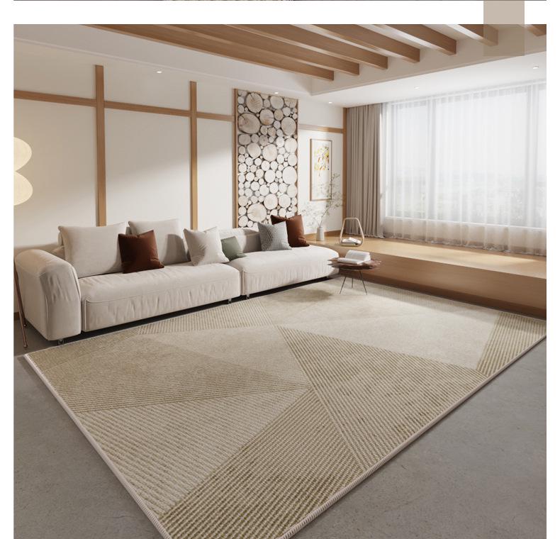 Log Style Rectangular Bedroom Floor Mat - Dirt-Resistant Bedside Tatami Blanket