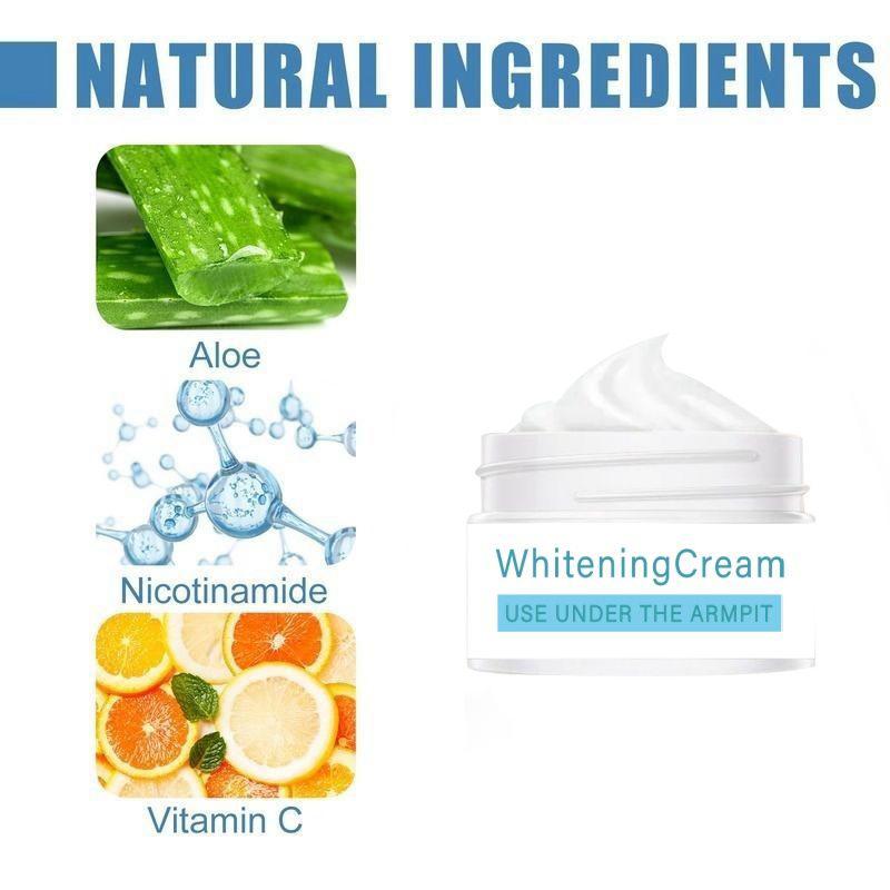 Underarm Whitening Cream Moisturizes the Skin, Refreshes and Smoothes the Body, Takes Care of the Neck, Back, Legs and Elbows, and Removes Color Spots