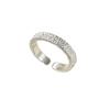 Fashion Texture Ring for Women Subtle Design Trendy 925 Sterling Silver Jewelry Textured Engagement Opening Rings  02876
