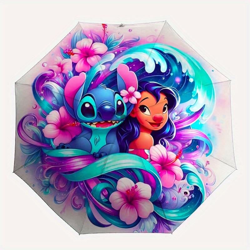 

1pc Stitch, Lilo Automatic Umbrella , Duty 8-Rib Windproof Frame, Lightweight Portable Umbrella for Women/Men, Ideal for Travel, y250801028