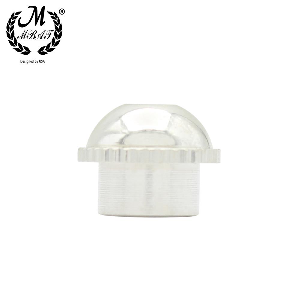 M MBAT Piccolo Mouthpiece Crown Headjoint Screw Cap Piccolo Head Silver Metal Nut Repair Parts Woodwind Instrument Accessories
