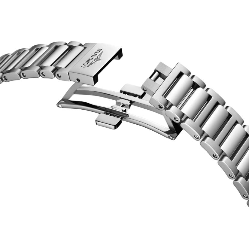 Longines Mouvement mécanique automatique série Concas montre homme étanche 100 mètres montre suisse 42mm cadran gris bracelet en acier inoxydable L3.836.4.52.9