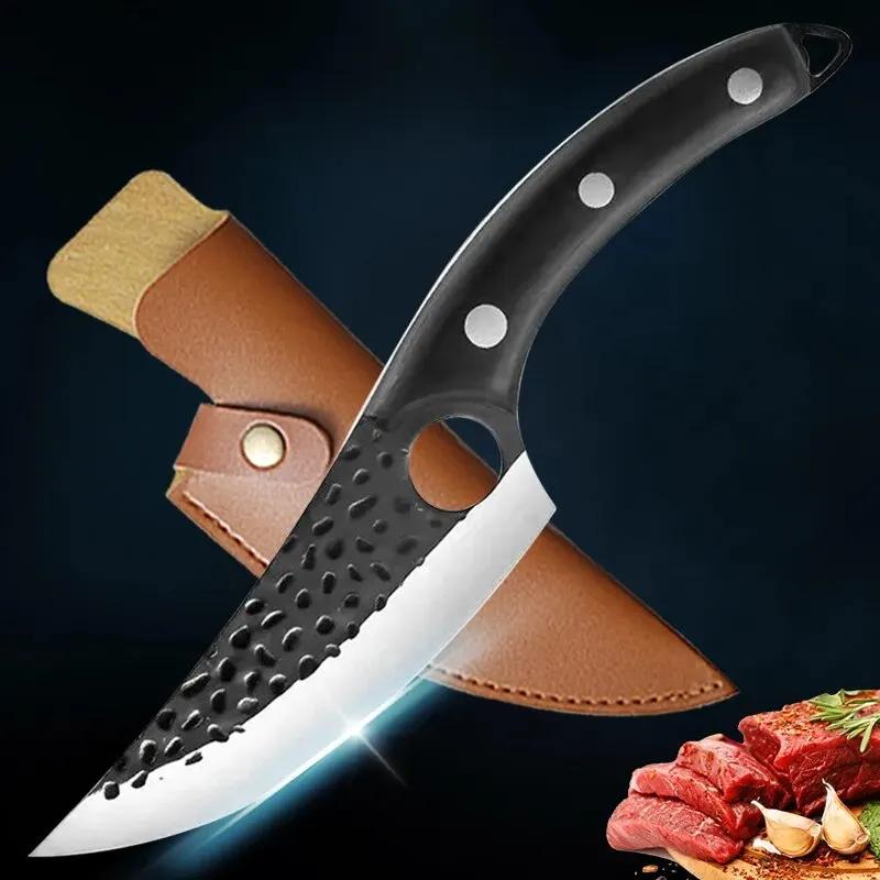 

Multi-Purpose Kitchen Knife Handmade Forged Knife Meat Cleaver Boning Chef Knife for Kitchen Butcher Knife Kitchen Accessories 3.5 inch