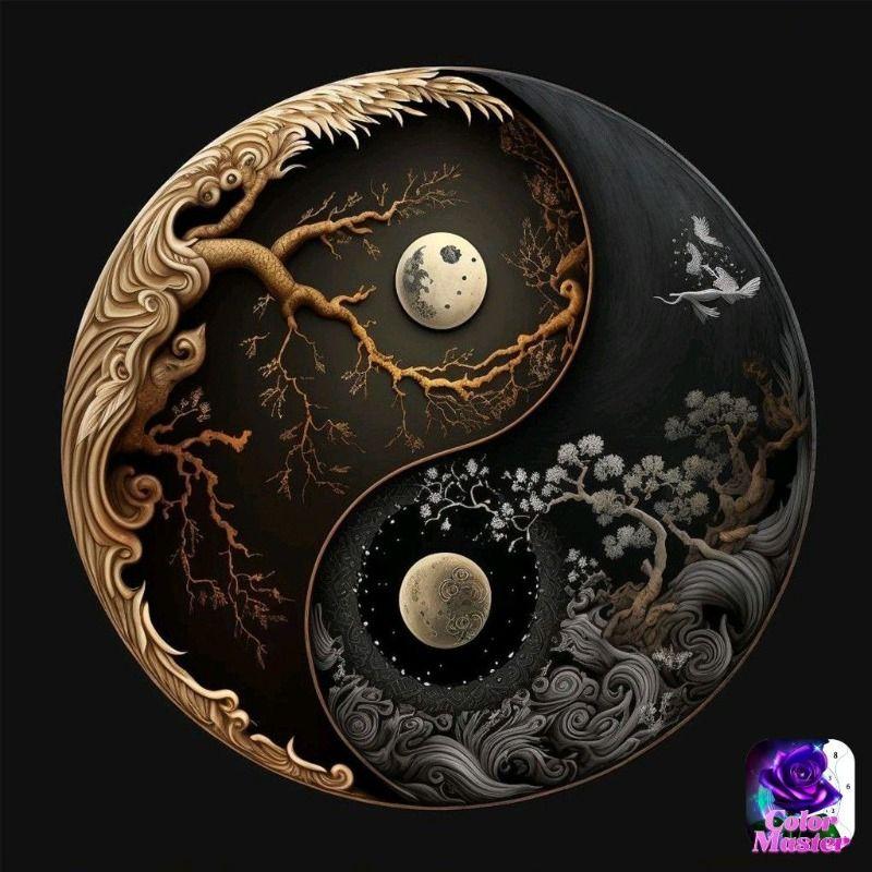 Yin Yang Taiji Metal Wall Art Decorative Sign