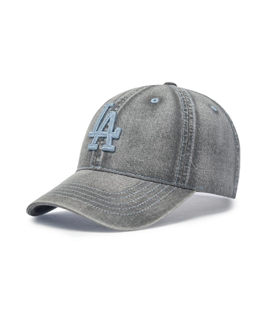 Emelbi Basic Denim Unstructured Ball Cap La (Charcoal Grey)