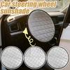 UV-Blocking Car Steering Wheel Cover 44CM Steering Sun Protection Cover  Sun Visor Protector