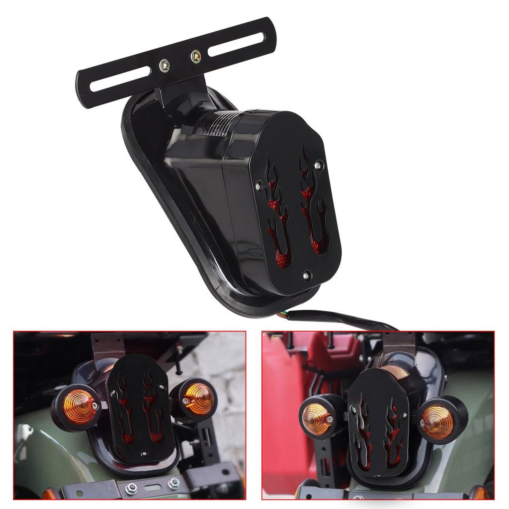 Enhancing Motorcycle Tail Lamp Lighting Turn Signal Lamp, LED Energy Saving Easy Installation for Safe Nighttime Rides