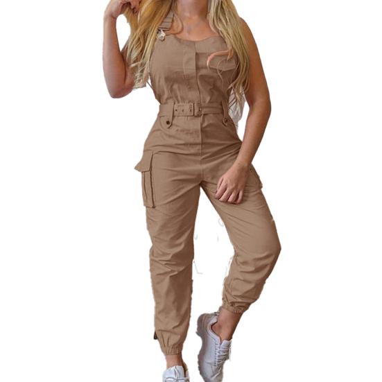 Tulum Kolsuz Yular Polyester Rahat Sırtsız Seksi İnce Kadın Romper Günlük Yaşam için