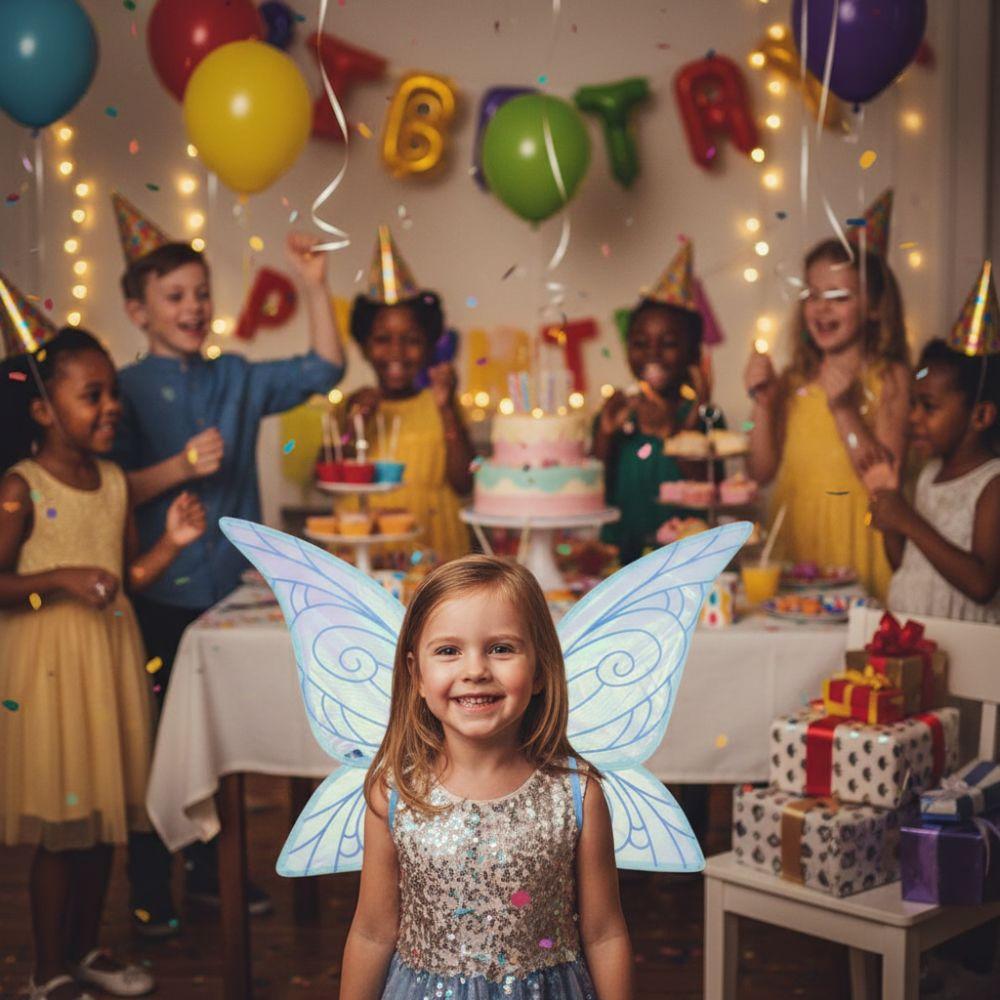 Sparkly Gradient Butterfly Princess Wings Organza Elf Wings Creative Cosplay Wings  Birthday Party