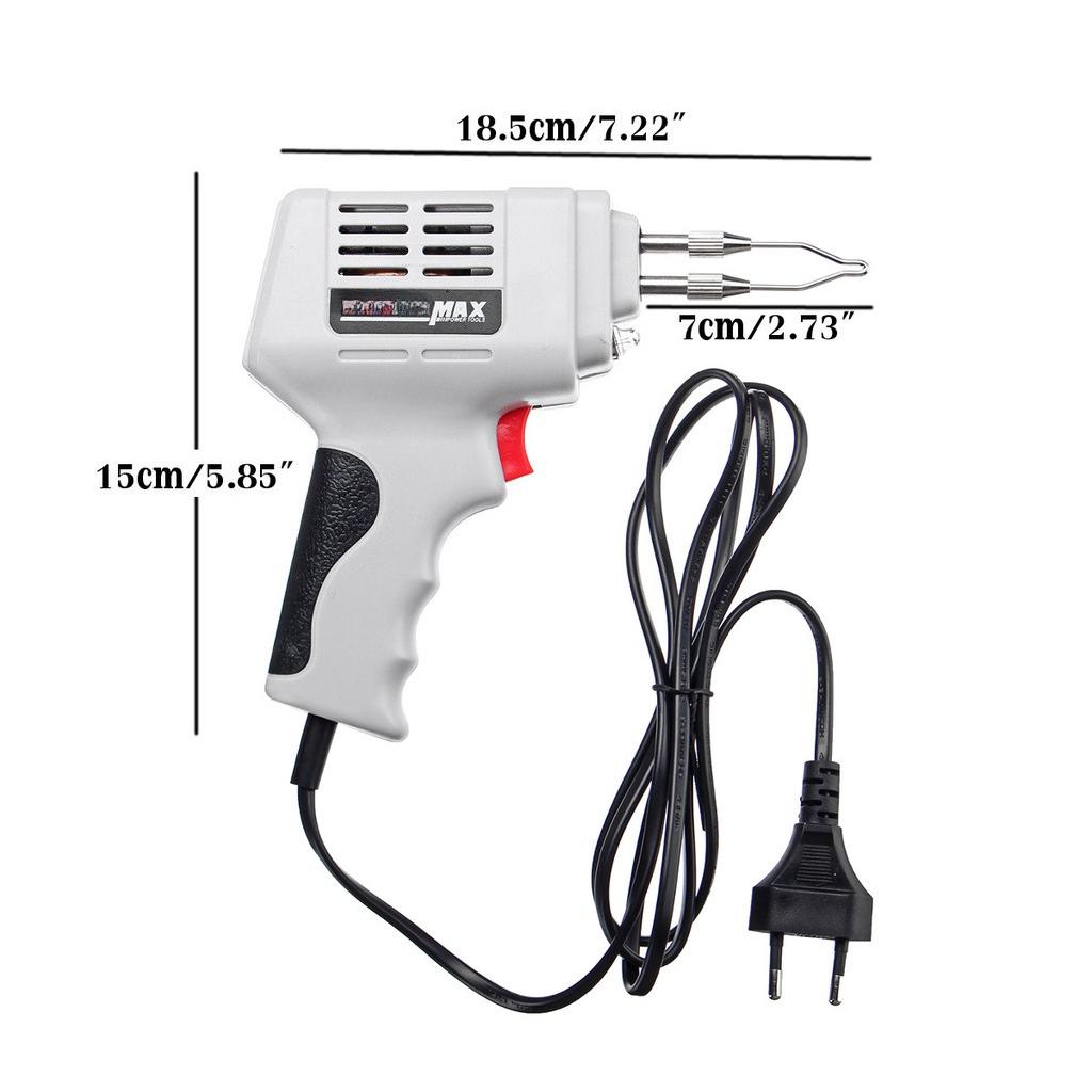 220V-240V EU 100W Electrical Soldering Iron Gun Hot Air Heat Gun Hand Welding Tool With Solder Wire Welding Repair Tools Kit