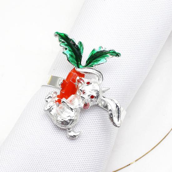 Serviette Ring Attractive Long Lasting Reusable Easter Rabbit Napkin Towel Home Supplies
