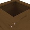 Plant Pot Honey Brown 40 X 40 X 78 Cm Solid Pine Wood