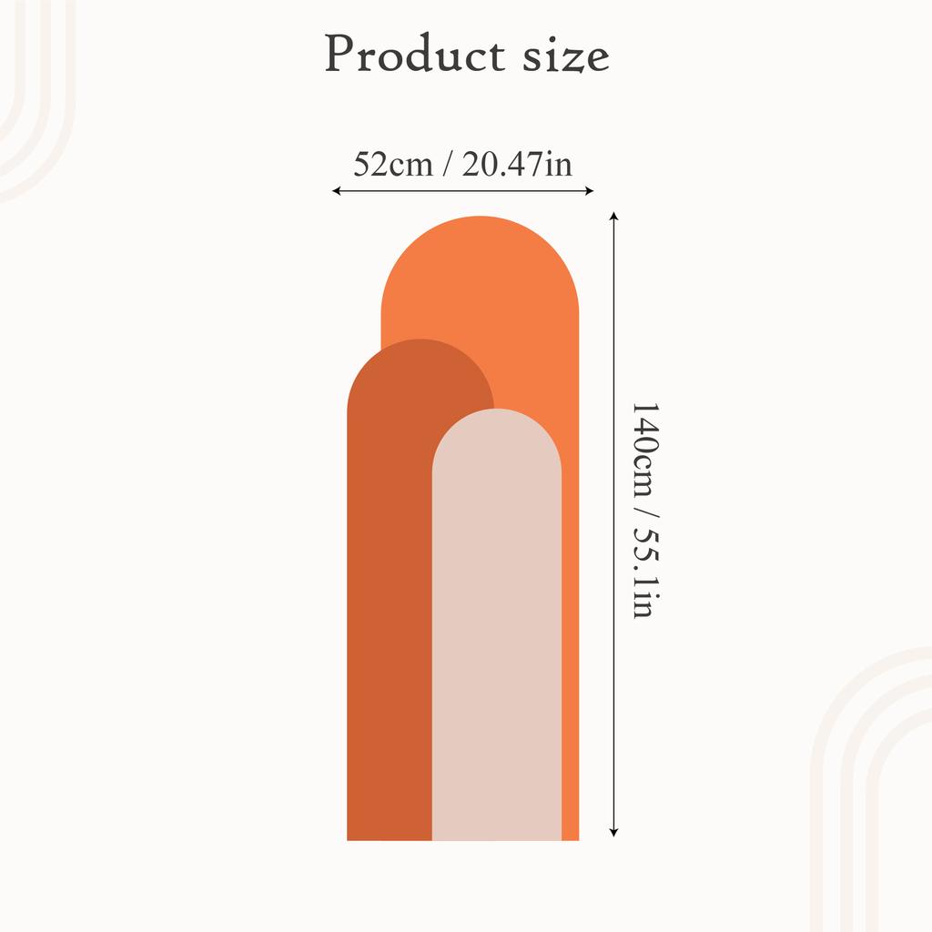 Boho-Bogenelement, geometrische Schönheit, künstlerisches Wohnzimmer, Hintergrund, Wanddekoration, Wand