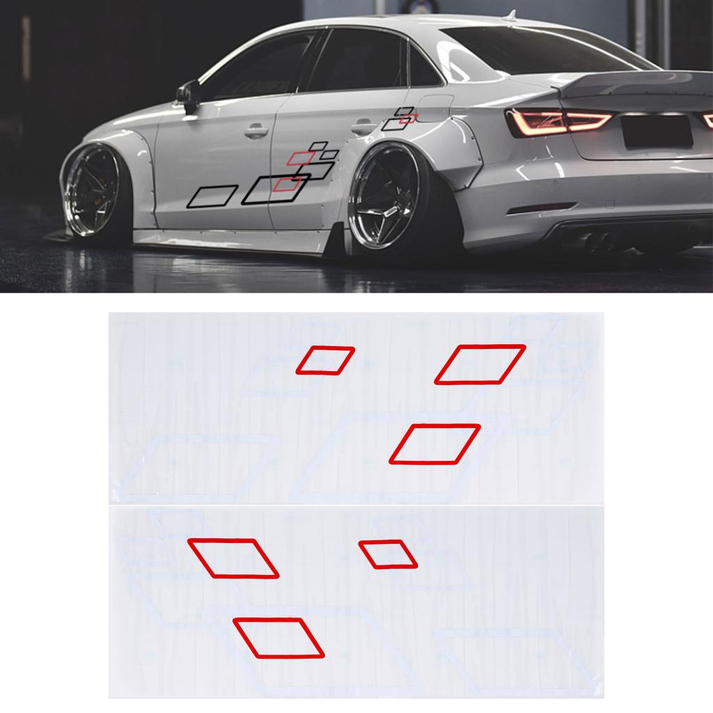 100x38cm Car Body Side Sticker PVC Decals   Sport Styling Decoration Auto Truck Racing Accessories