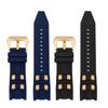 Rubber Watch accessories strap compatible for Invicta Russian Professional Divers silicone metal pellet wristband bracelet 26mm