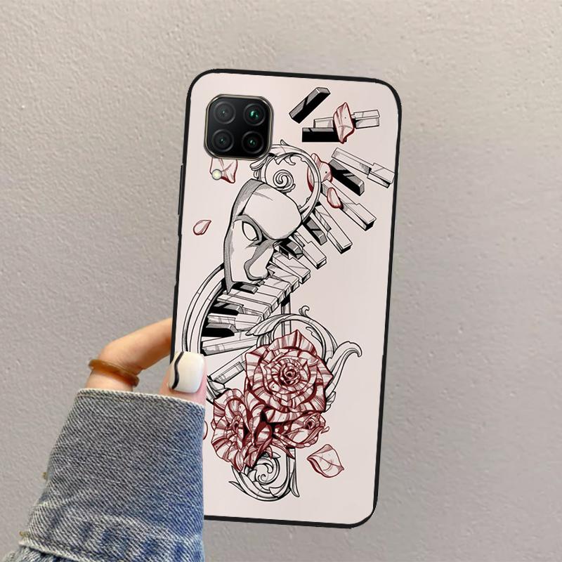 Musical Music Note For Huawei Nova Y73 Y72 Y61 Y91 Y70 Y60 Y90 12s 12i 11i 8i 9 10 SE P30 P40 Lite P60 Pro Case