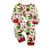 Christmas Print Cute Family Set Pajamas, Home Clothes, Family Set Long Sleeve Top Pants Set