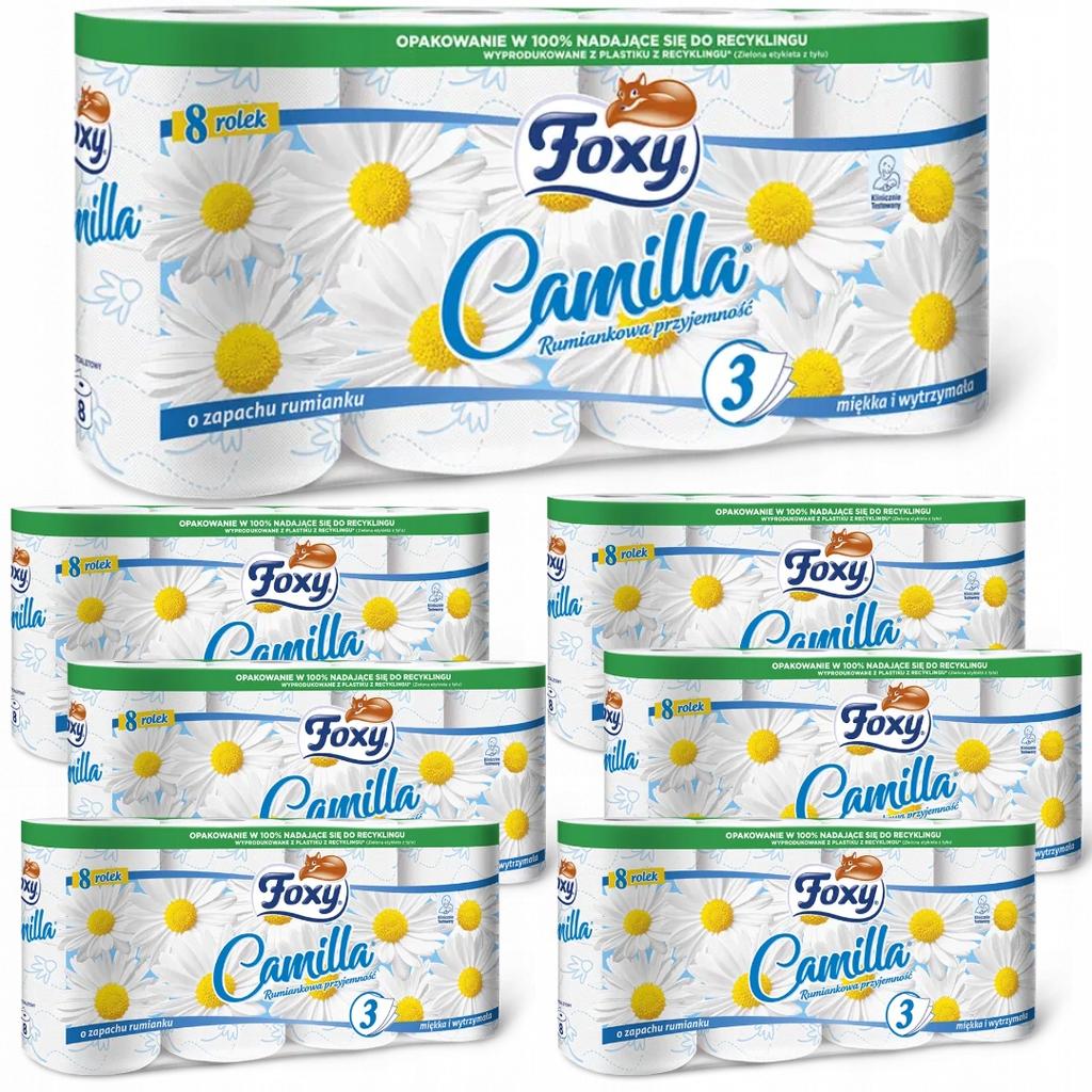 Foxy Camilla Camomile Toilet Paper 8 Rolls 3 Layers 1 Pc