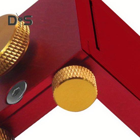 Bloc de poziționare pentru trasare în tâmplărie cu riglă de înaltă precizie, portabil, reglabil, riglă T-pătrată glisantă, instrument de precizie pentru trasare