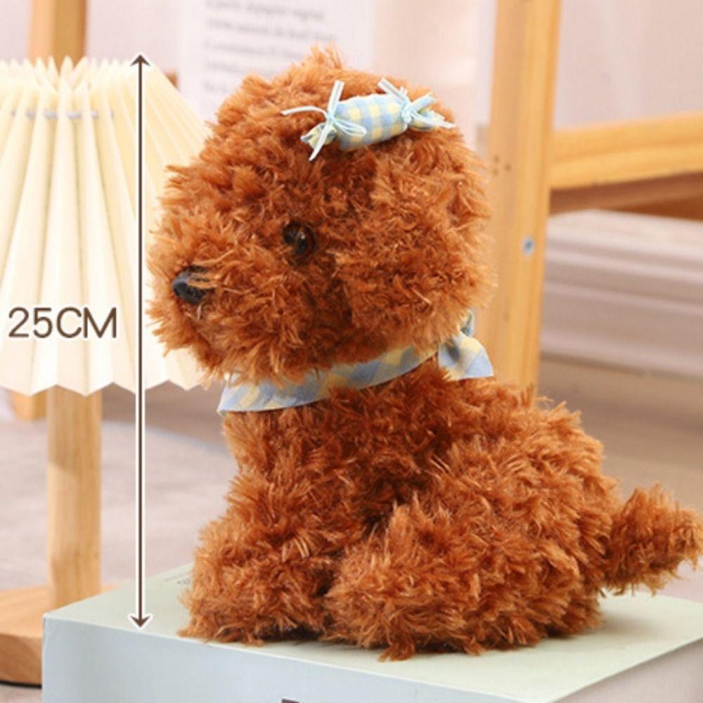Baby Appease Stuffed Dog Doll Curly Hair Simulation Dog Plush Lovely Dog Plush Toy  Birthday Gift