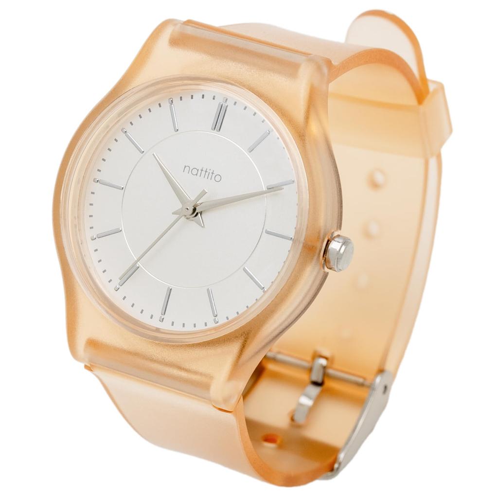 [Fieldwork] Women's Watch Analog PVC Belt Matte Texture Brown Foss JN029-3