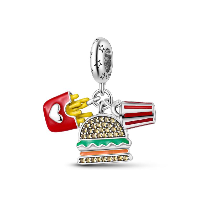 Compatible With Pand 3mm Authentic Bracelets Landmark Building Collection Charm Ideal For Women Jewellery Do It Yourself Bead Charms New Items